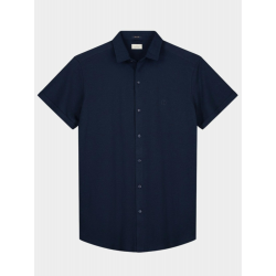 Dstrezzed Casual hemd korte mouw shirt melange pique 311406/649