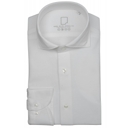 Born with Appetite Casual hemd lange mouw seymour knitted pique shirt w 00007se78/100 white