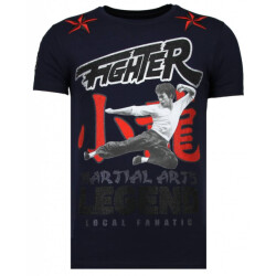 Local Fanatic Fighter bruce lee t-shirt rhinestones