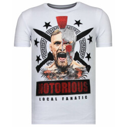 Local Fanatic Conor notorious warrior rhinestone t-shirt