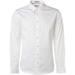 No Excess Basic stretch shirt satin weave white