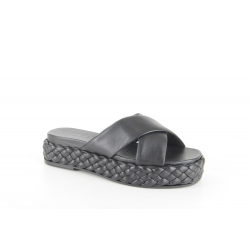 Shabbies Shs1365 black dames slippers
