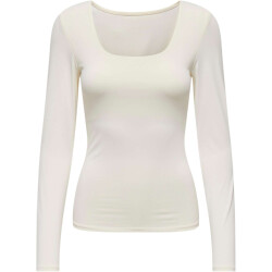 Only Onlea l/s 2-way deep neck top jrs noos cloud dance