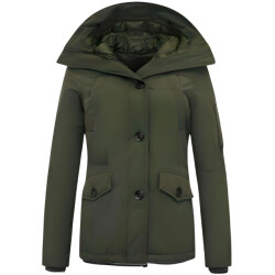 TheBrand Getailleerde winterjas met capuchon