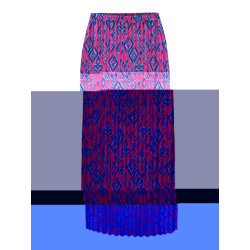 Only Onlalma life poly plisse skirt aop
