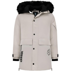 Enos Parka jas met faux bontkraag