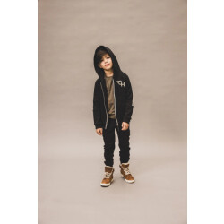 Common Heroes Hooded black vest voor jongens in de kleur