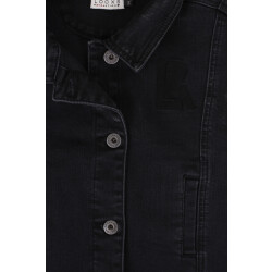 Looxs Revolution Black denim gilet voor meisjes in de kleur