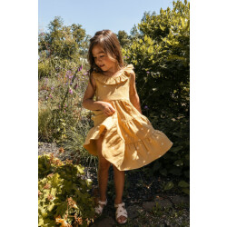 Looxs Revolution Mousseline zomerjurk voor meisjes in de kleur