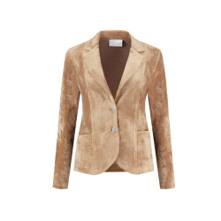 Helena Hart Blazer velvet kort 7324 camel