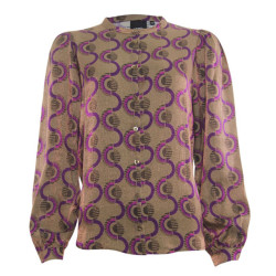 Poools Blouse 333205 taupe