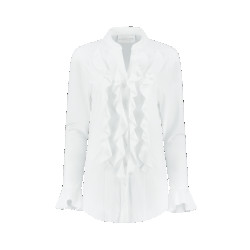 Helena Hart 7528 blouse volant wit