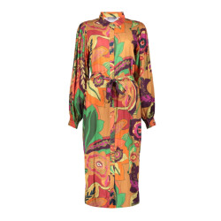 Geisha 37636-20 735 dress camel/pink combi