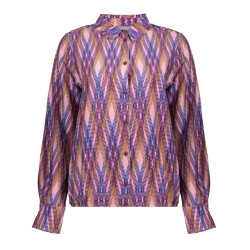Geisha 33655-20 380 blouse purple/tabacco combi