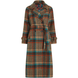 King Louie Martia taglan coat fitz check black