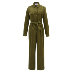 FRNCH Groene corduroy jumpsuit alya -