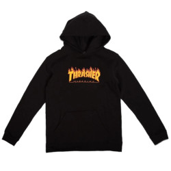 Thrasher Youth flame hooded sweat
