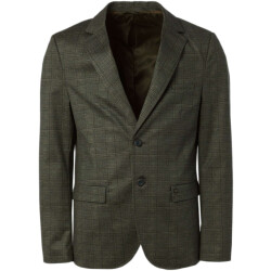 No Excess Blazer jersey stretch check taupe