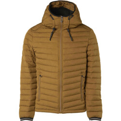 No Excess Jacket hooded short fit padded light moss