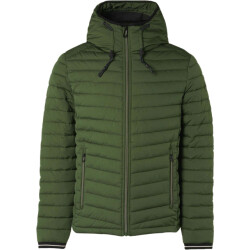 No Excess Jacket hooded short fit padded dark green