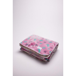 Bodyfashiononline Fleece deken luiaard pink | kinder fleece deken 160x130cm