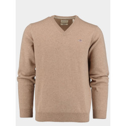 Gant Pullover bruin superfine lambswool v-neck 87212/295