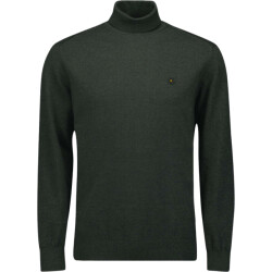 No Excess Pullover rollneck 2 coloured melang dark green