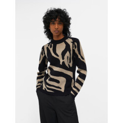 Object Objray l/s knit pullover aop noos