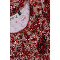 Looxs Revolution Rib jersey top bloemen voor meisjes in de kleur