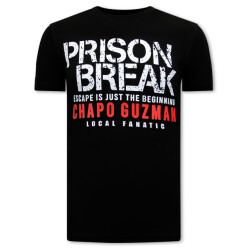 Local Fanatic Chapo guzman prison break t-shirt