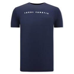 Local Fanatic Cartoon t-shirt navy