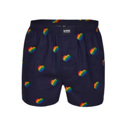 Happy Shorts Wijde boxershort pride regenboog hartjes