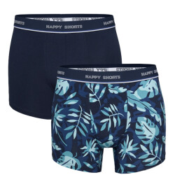 Happy Shorts 2-pack boxershorts heren leaves print