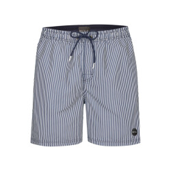 Phil & Co Gestreepte zwemshort heren / wit