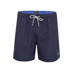 Phil & Co Heren zwemshort effen navy