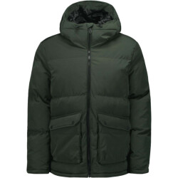 No Excess Jacket short fit hooded padded dark green