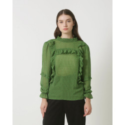 Smashed Lemon 23813 groene ruffle top