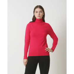 Smashed Lemon 23836 roze turtle neck top