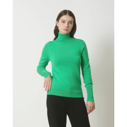 Smashed Lemon 23838 groene turtle neck top