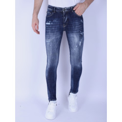 Local Fanatic Denim blue stone washed jeans slim fit 1103