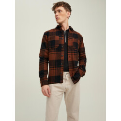 Jack & Jones Jjelogan check overshirt l/s sn