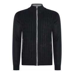 Cappuccino Italia Cable cardigan navy