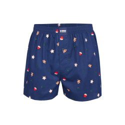 Happy Shorts Wijde kerst boxershort heren koekjes print