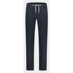 Born with Appetite Wollen pantalon das drawstring trouser 23304da51/290 navy