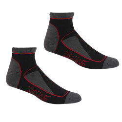 Regatta Dames samaris trail colour block enkelsokken (pak van 2)