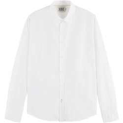 Scotch & Soda Essential solid organic co/ea sli white