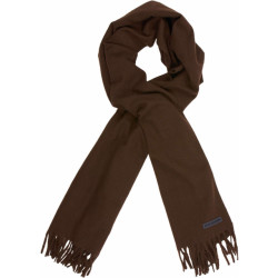 No Excess Scarf woven solid brown