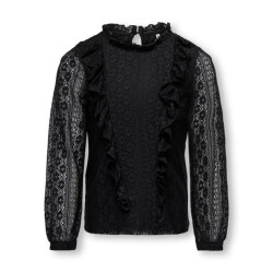 Only Kognewaya l/s frill lace top jrs