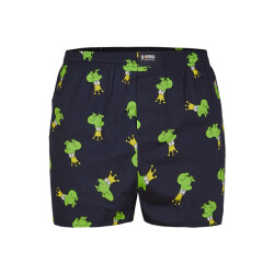 Happy Shorts Wijde boxershort heren kikker met kroon print