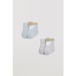 Bodyfashiononline Newborn baby sokken standaard | 2 paar | dieren | ysabel mora